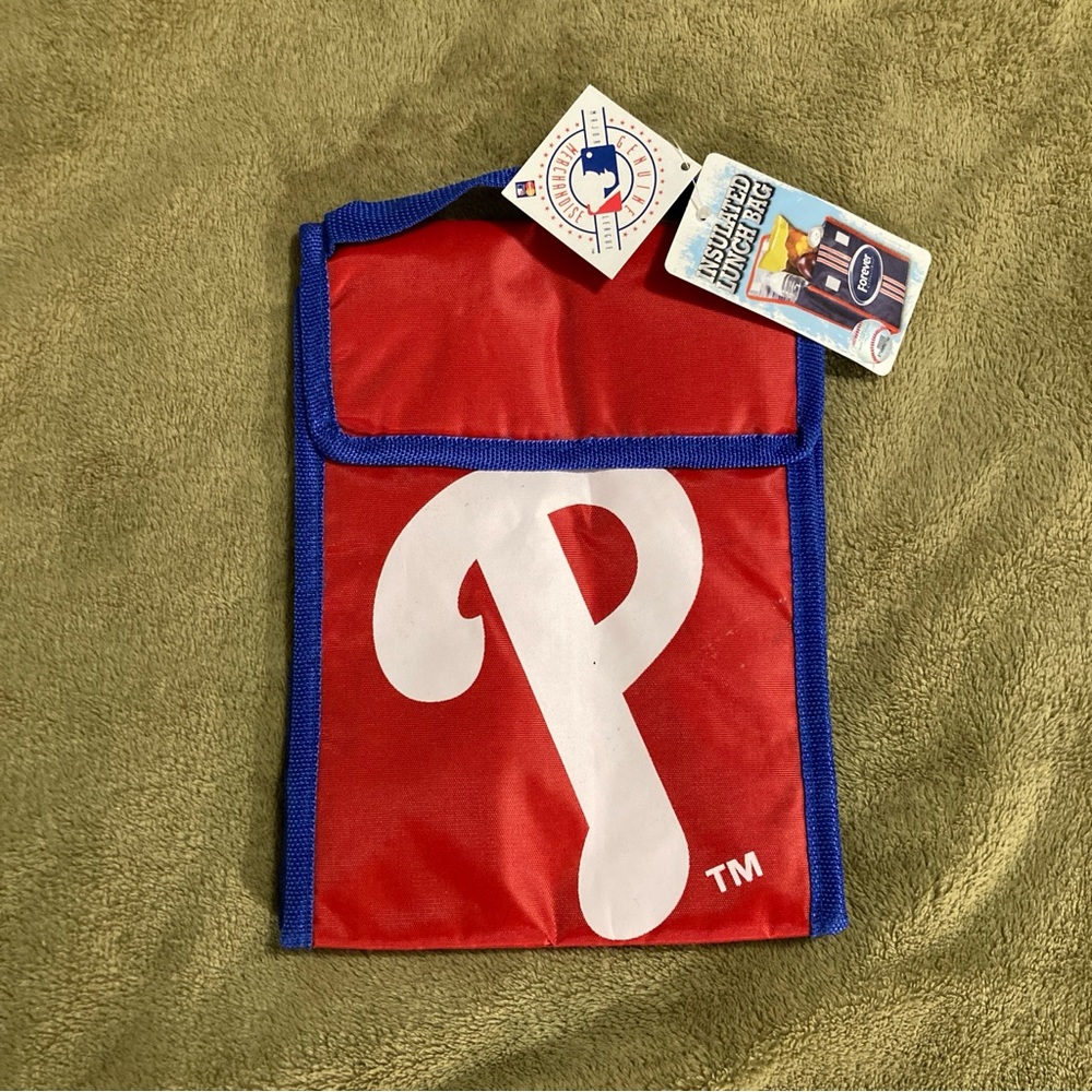NWT MLB Philadelphia Phillies Insulated Lunch Bag Red White Blue